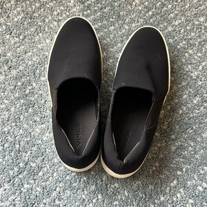 Vice black sneakers, slip on life style hardly worn, 8 woman’s